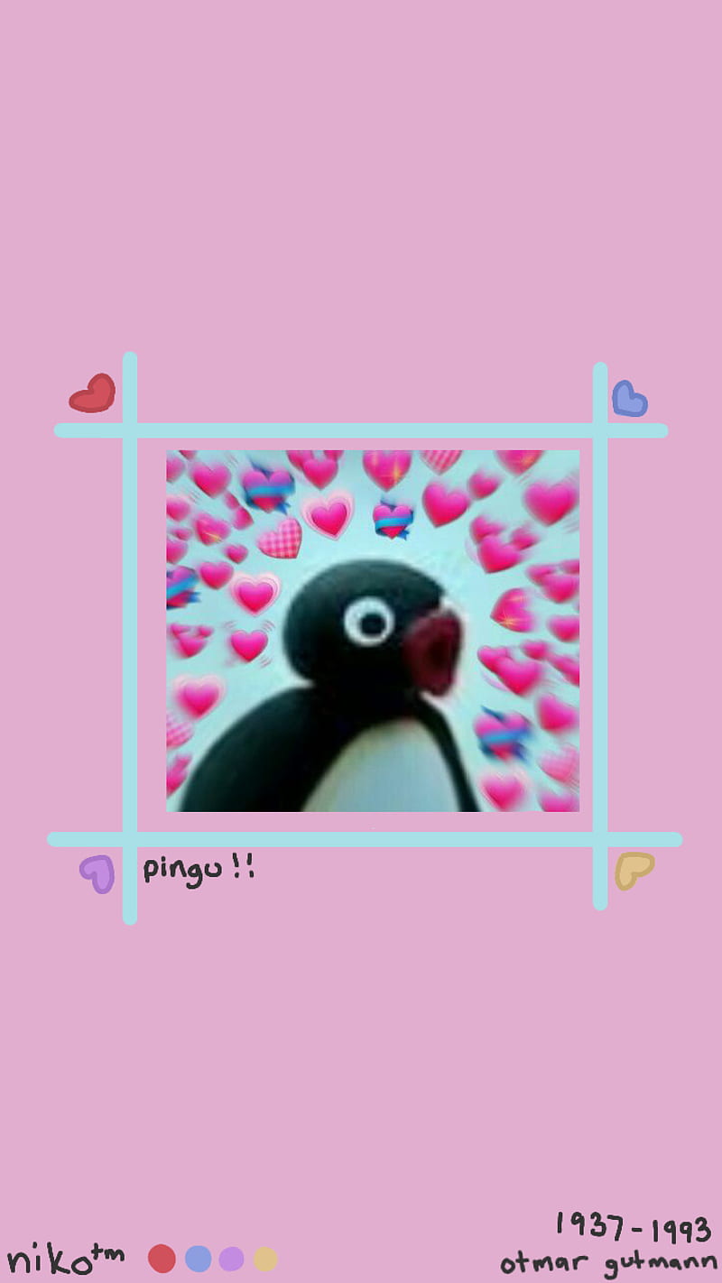 Pingu Cute Aesthetic Meme Wholesome Animal Heart Penguin Hd Mobile Wallpaper Peakpx