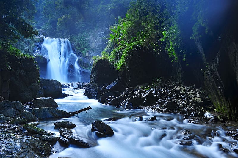 Landscape, Waterfalls, Waterfall, Forest, , River, Taiwan, Scenic, HD wallpaper