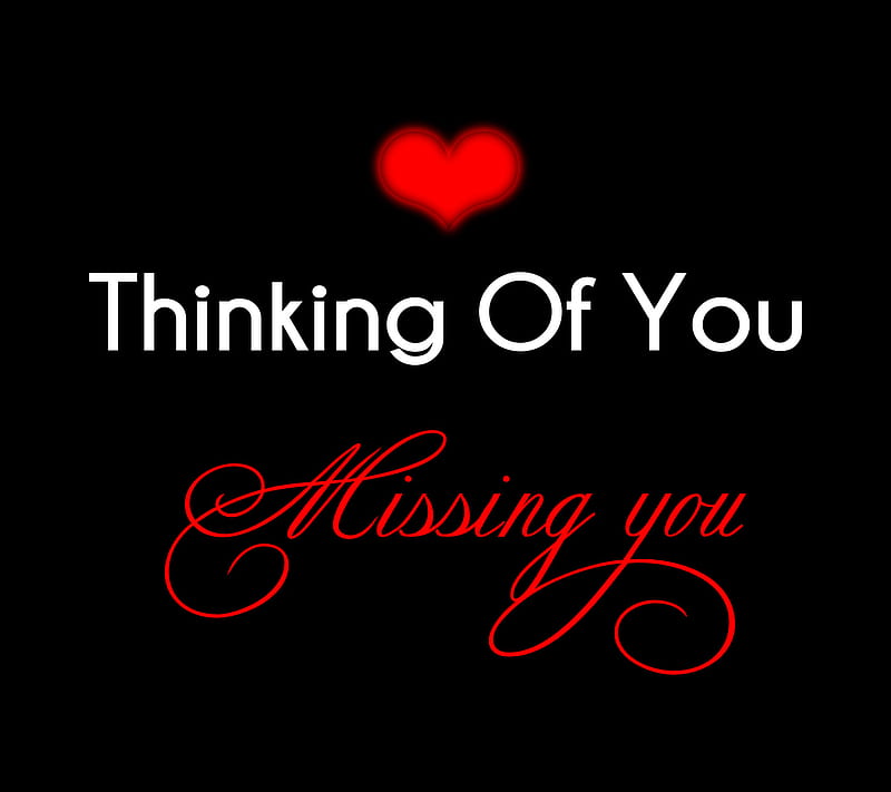 Thinking Of You, love, sayings, HD wallpaper