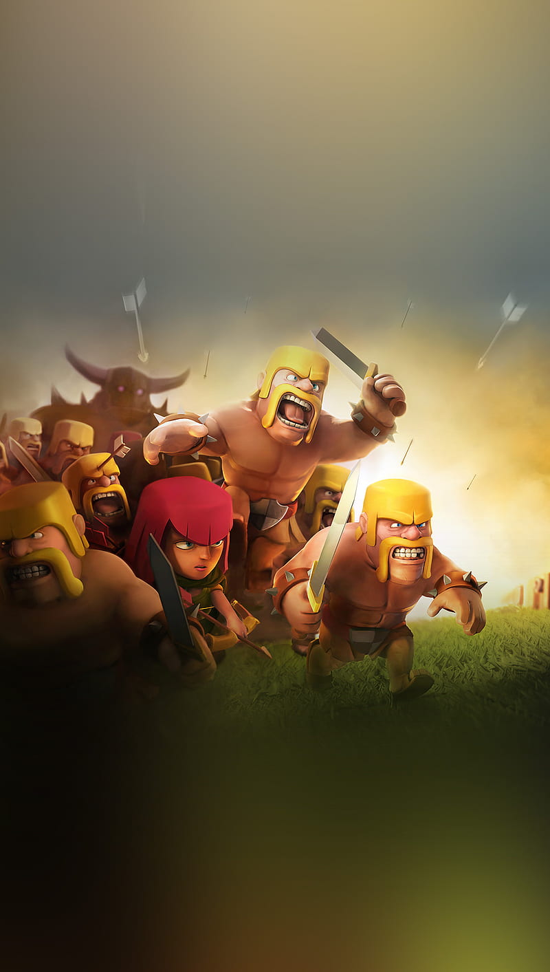 clash of clans, clans, clash, of, HD phone wallpaper