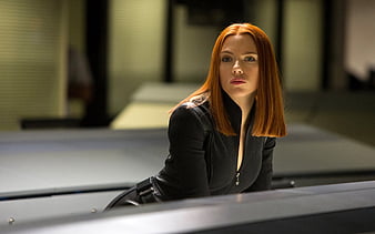 Scarlett Johansson In Romanoff Movie, girls, scarlett-johansson, movies, romanoff, black, HD wallpaper
