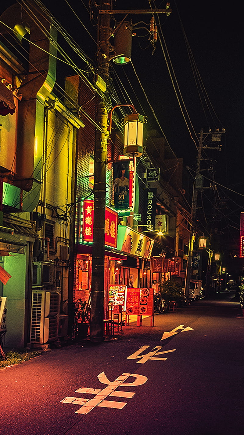 Japan street, almoe, blade, king, night, runner, tokyo, HD phone wallpaper  | Peakpx
