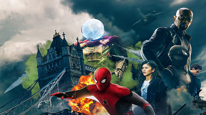 Characters Of Spider Man Far From Home Movies Spider Man Far From Home, HD wallpaper