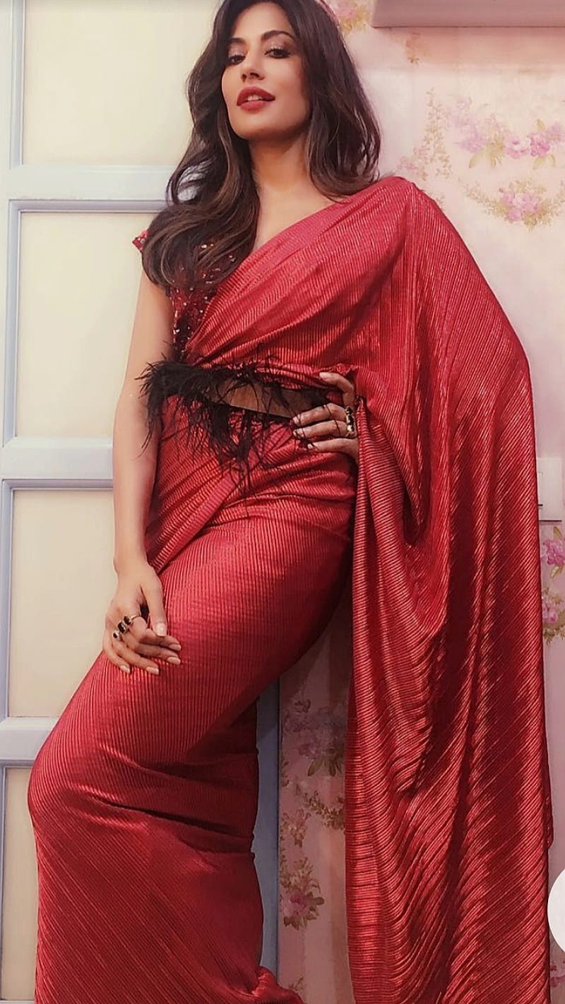 Chitrangada Singh, actress, beautiful, beauty, red dress, bollywood, india, indian, HD phone wallpaper