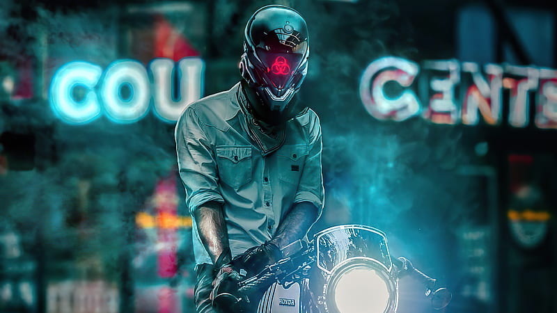 Scifi Biker Boy , scifi, biker, artist, artwork, digital-art, HD wallpaper