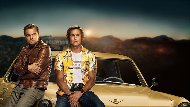 Movie, Once Upon A Time In Hollywood, Brad Pitt, Leonardo Dicaprio, HD wallpaper