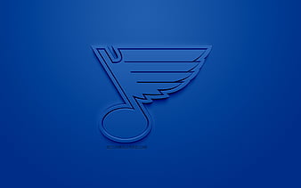 St Louis Blues logo, emblem, silk texture, American flag, American hockey  club, HD wallpaper