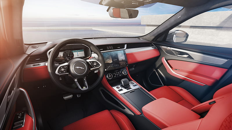 Jaguar F-Pace R-Dynamic 2020 Interior, HD wallpaper