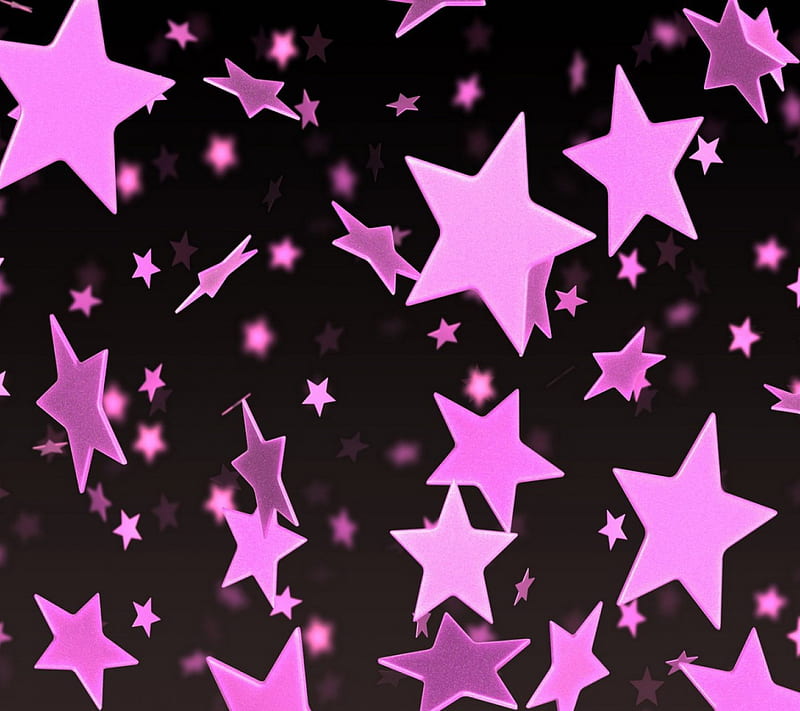 pink and black star