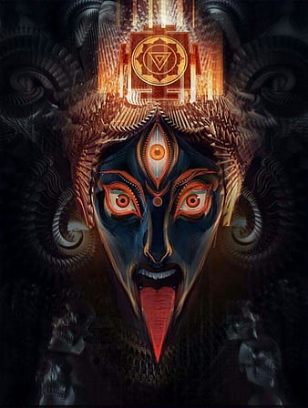 Mahakali, goddess, hindu, HD phone wallpaper | Peakpx
