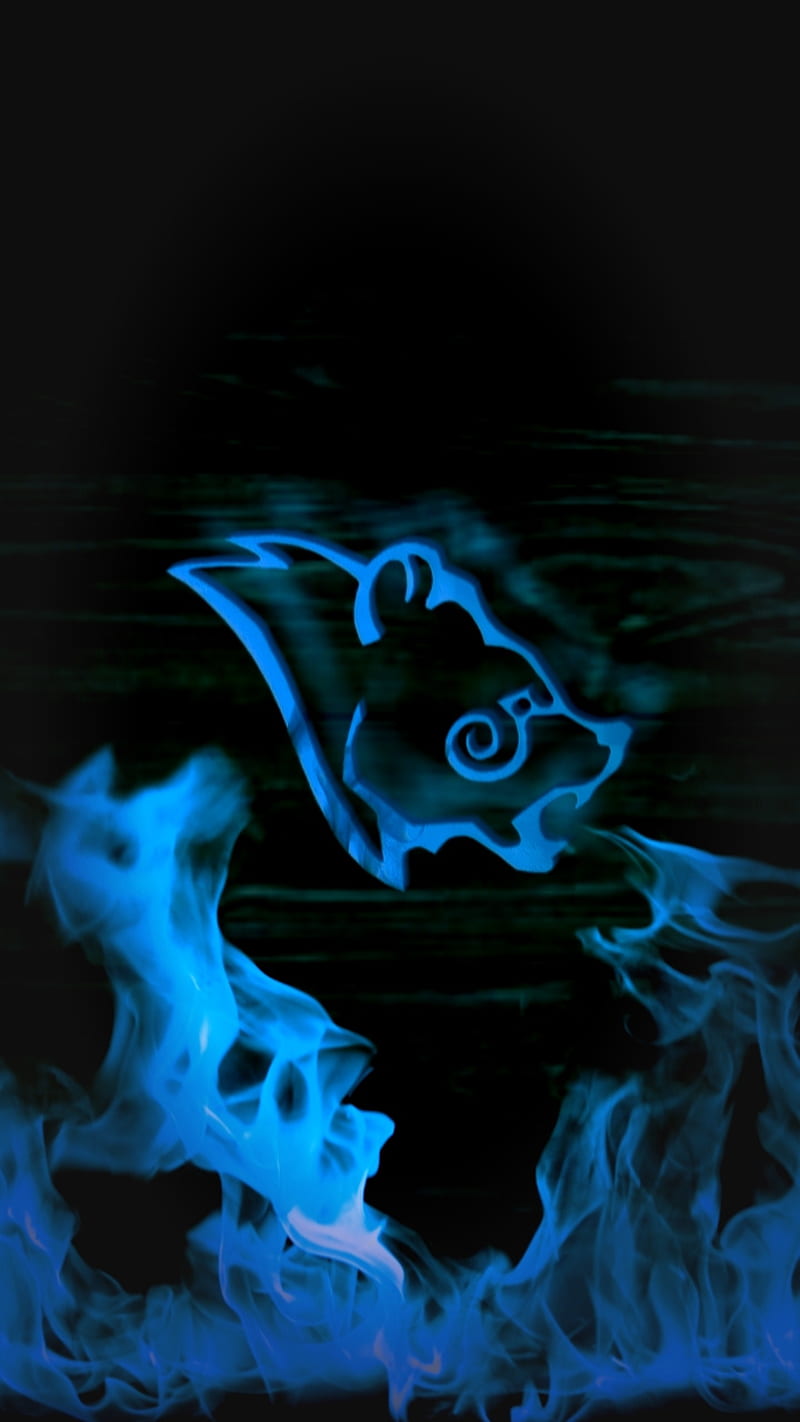 Stormcloak Fire Blue, flame, skyrim, HD mobile wallpaper