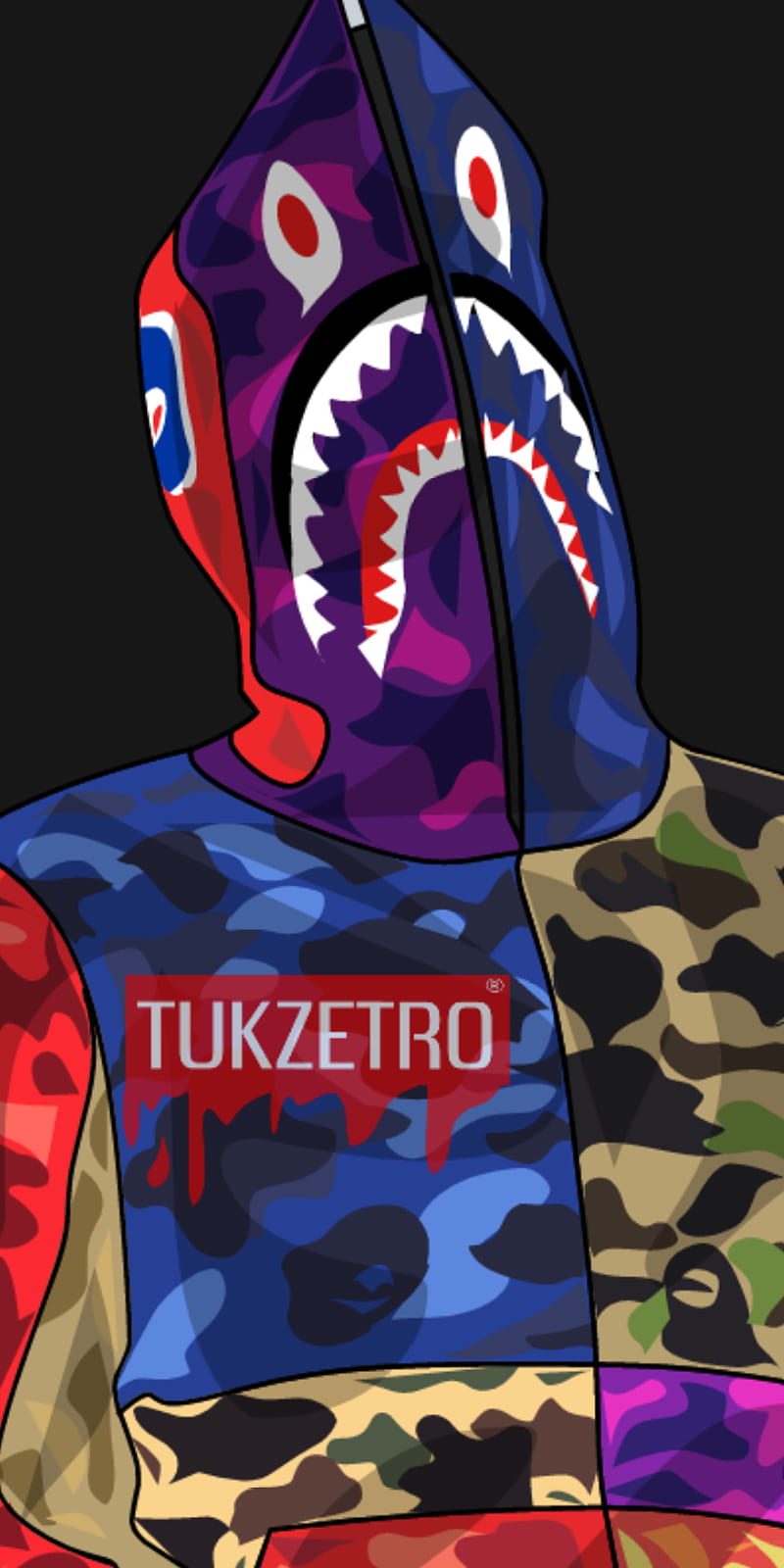 Supreme, tukzetro, tukzetroarts, bape, comics, rappers camouflage super, HD  phone wallpaper | Peakpx