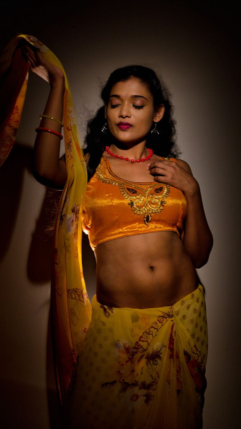 Rekha bhoj, telugu actress, saree lover, HD phone wallpaper | Peakpx