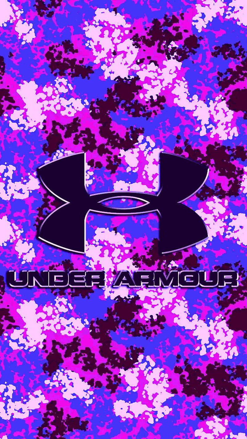 under Armour girl, army, art, black, military, pink, purple, white, HD phone wallpaper