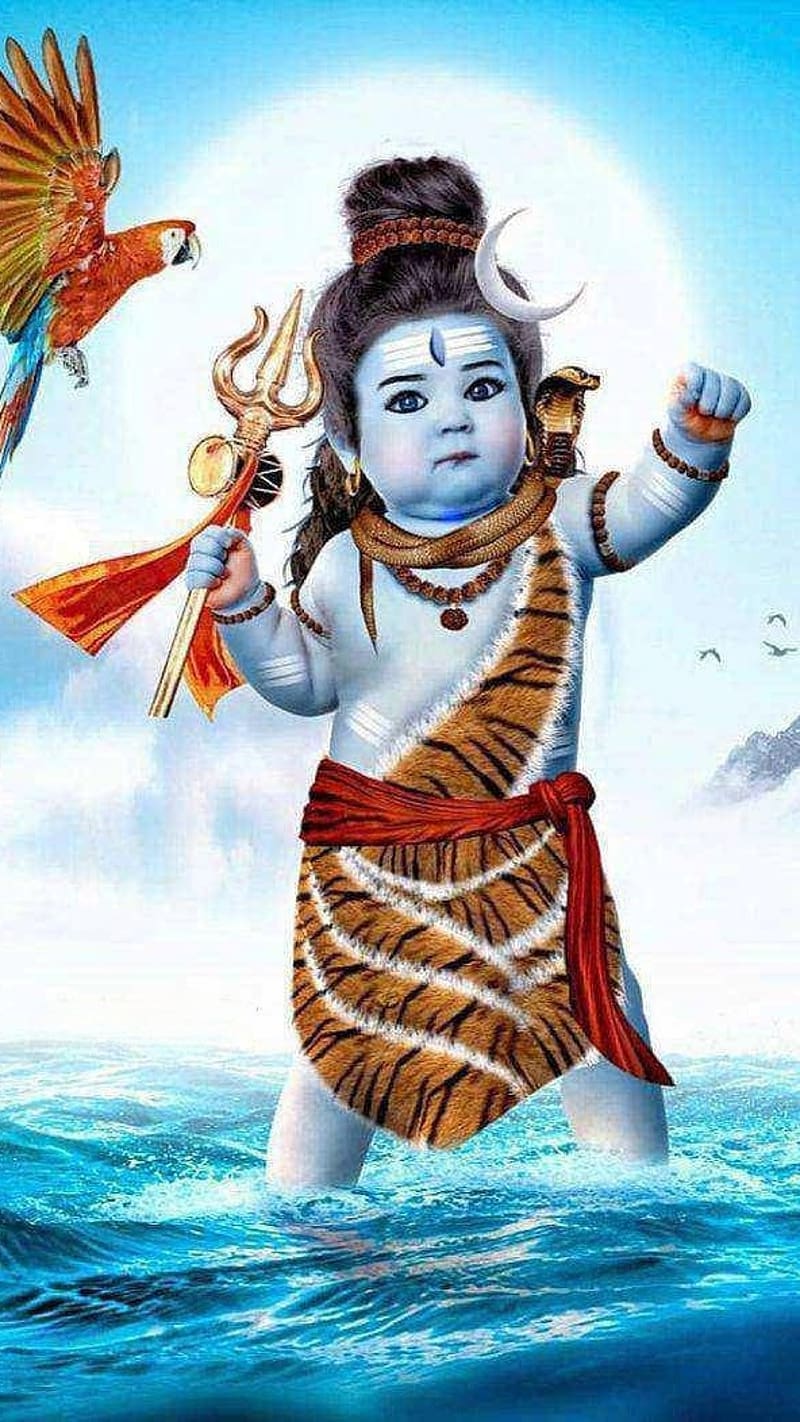 Bhole Baba Ki, Cute Baby Lord Shiva, mahadev, god, HD phone ...
