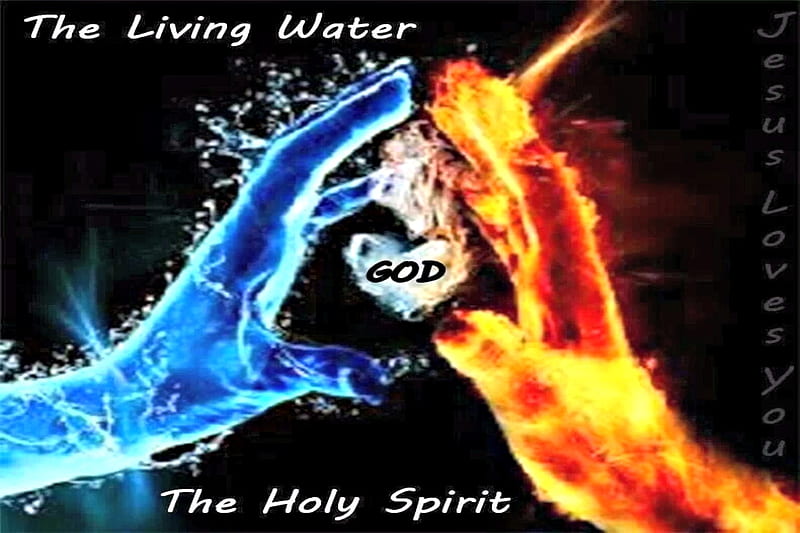 Healing Water, Water, Red, Abstract, Hands, God, Healing, Blue, HD wallpaper