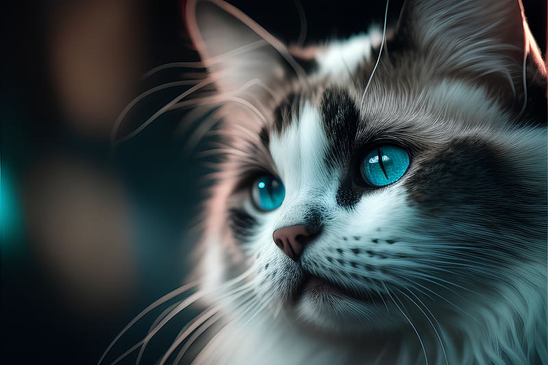 Cat with Blue eyes, Blue eyes, Young, Yeah yeah, Kitten, Beautiful, HD wallpaper