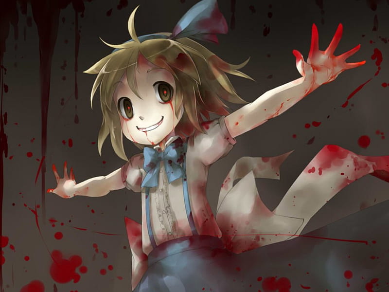 Young Alice Margatroid, alice, pc-98, era, blood, cute, young, touhou, project, margatroid, HD wallpaper