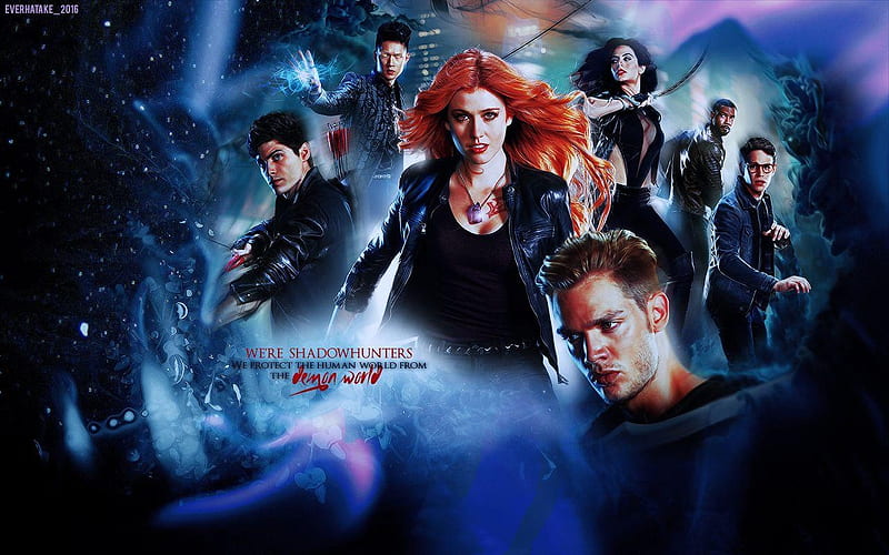 Shadowhunters - The Mortal Instruments ( 2016 - ), tv series, the mortal instruments, actor, redhead, Katherine McNamara, clary, all, alec, actress, shadowhunters, jace, HD wallpaper