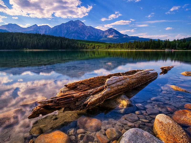 Canadian Wilderness lakes, scenic, wild, mountains, clean, HD wallpaper
