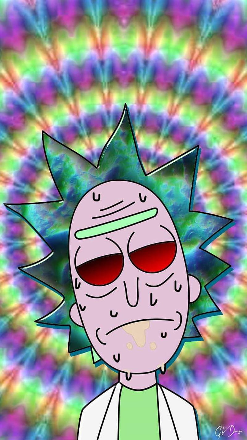 Rick and Morty, aesthetic, black, HD phone wallpaper