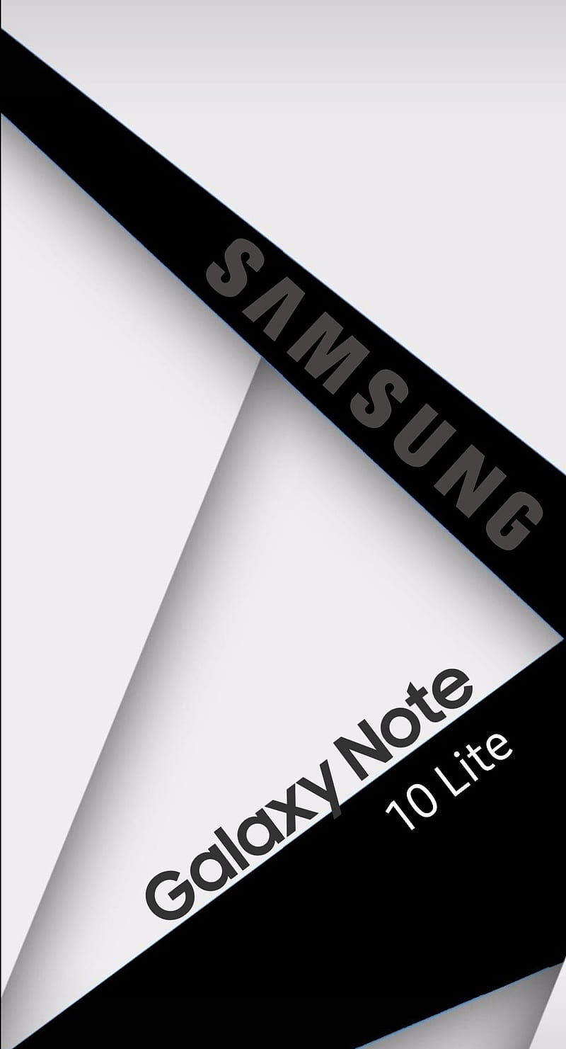 Note 10 Lite, black, note, samsung, white, HD phone wallpaper