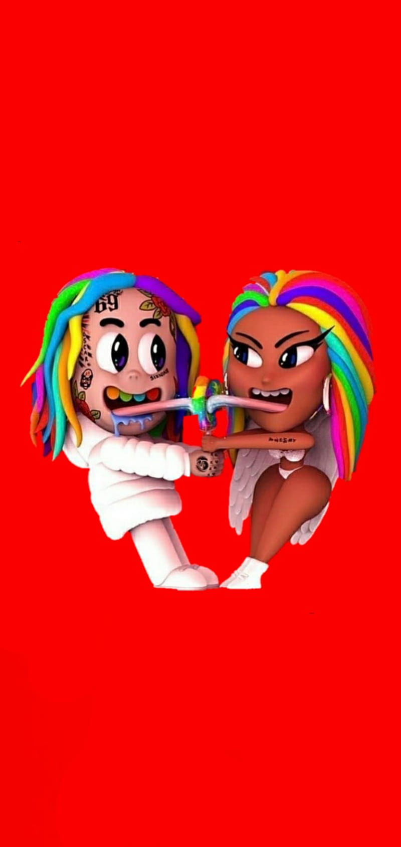 Trollz 6ix 9ine Nicki Minaj Song Hd Phone Wallpaper Peakpx 