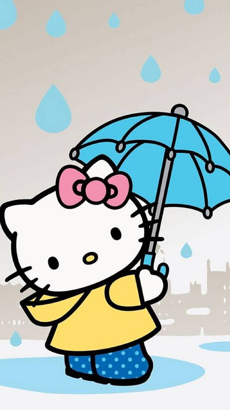 Hello Kitty Rainy Day Wallpaper - Aesthetic Hello Kitty Wallpaper 4k