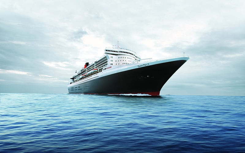 The Queen Mary, luxury ship, cruise ship, luxury liner, HD wallpaper
