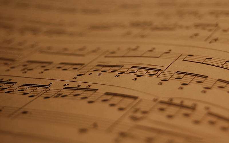 musical score-Music theme, HD wallpaper