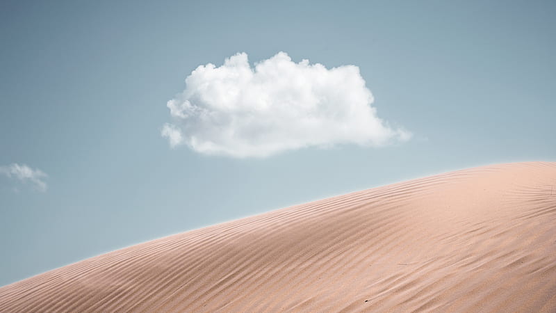 Lonely Cloud Above Desert , desert, cloud, nature, HD wallpaper