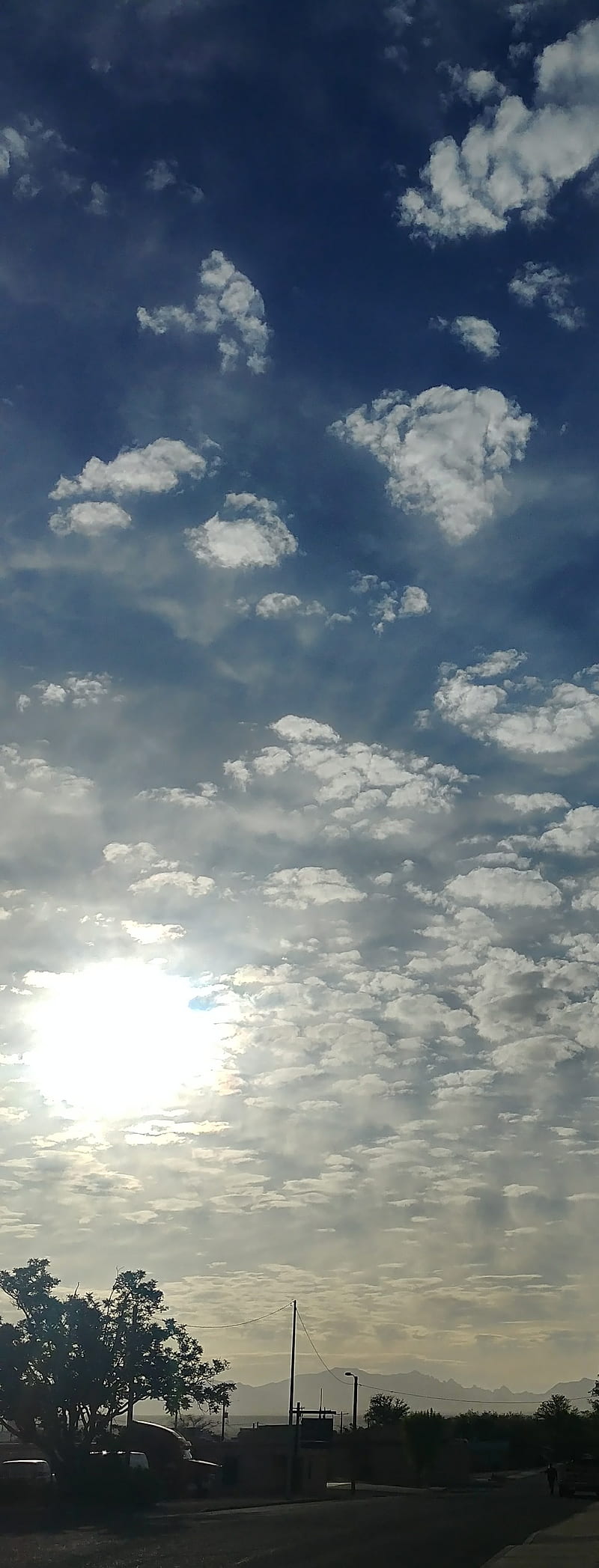 Morning sky, blue, cloud, clouds, sun, sunrise, HD phone wallpaper