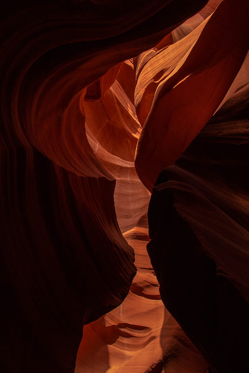 cave, canyon, stone, sandstone, relief, HD phone wallpaper