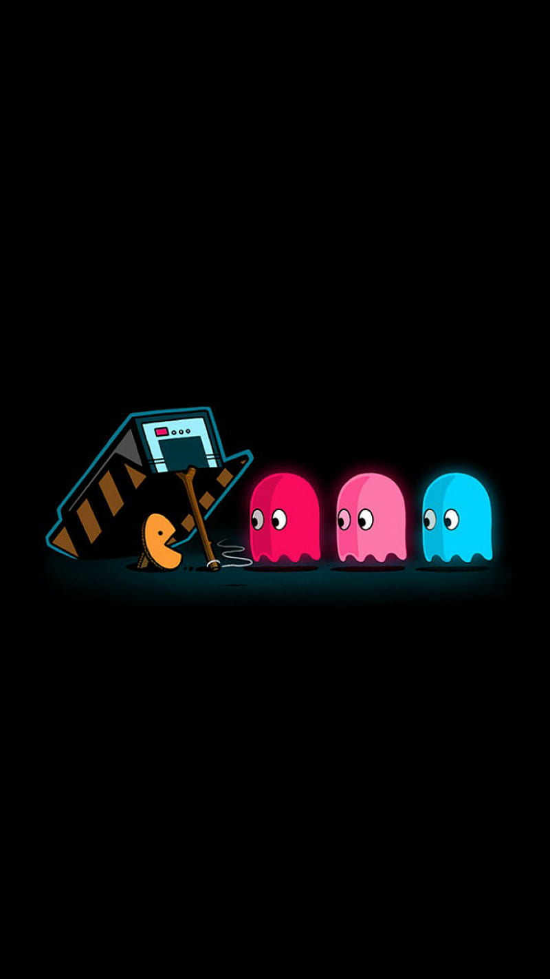 Pacman, game, HD phone wallpaper