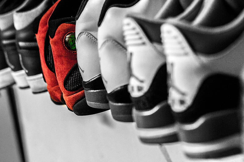 sneakers lot, HD wallpaper