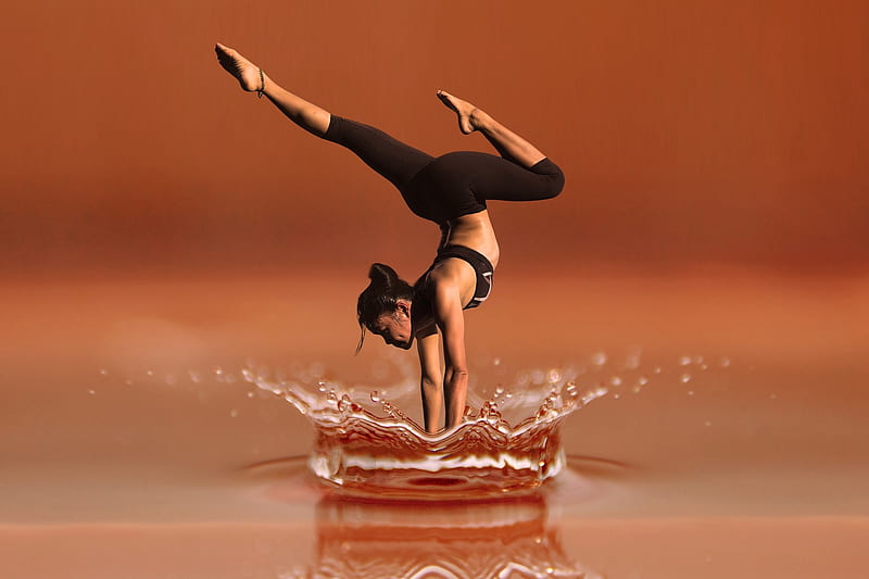 Yoga, Water, India, Morning, Dance, Meditation, Woman, HD wallpaper
