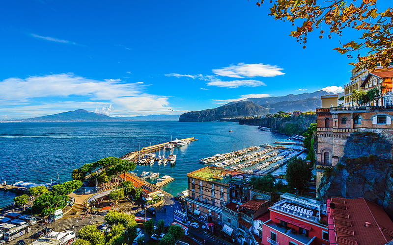 Amalfi, summer, coast, sea, Cinque Terre, Italy, HD wallpaper