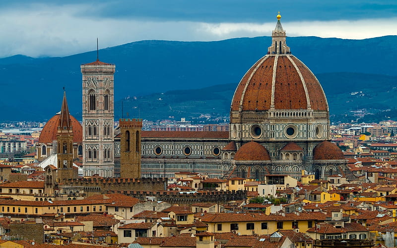 Florence Cathedral, Cattedrale di Santa Maria del Fiore, Florence, Italy, HD wallpaper