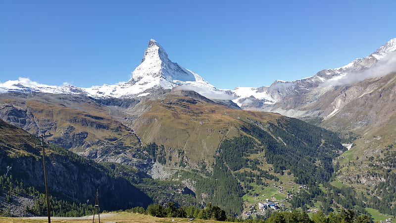Matterhorn, natuur, zwitserland, HD wallpaper