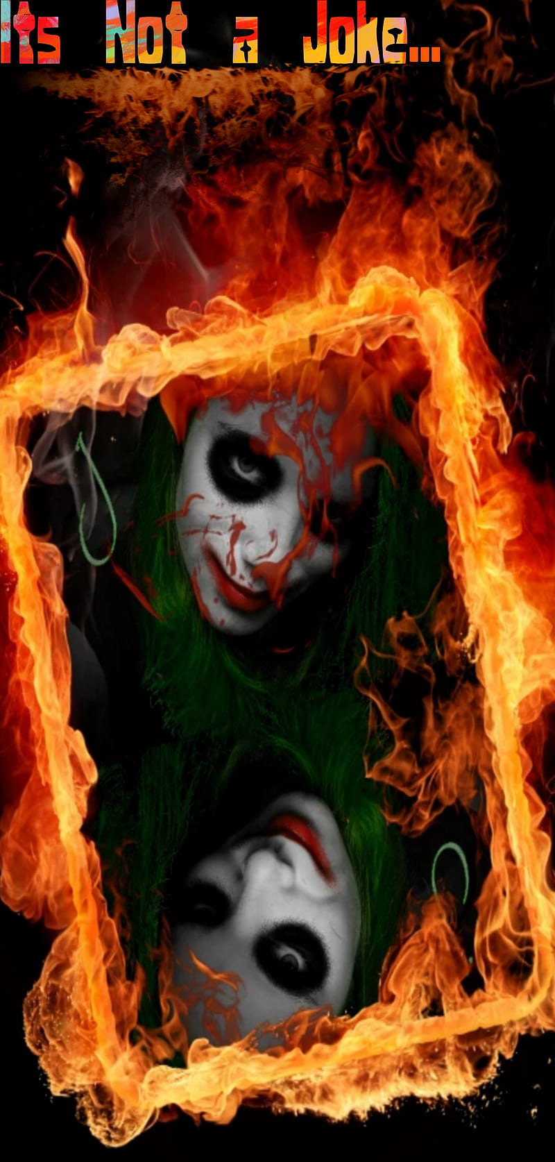 Joker, angry, black, dark, eyes, fire, fury, joke, mad, HD phone wallpaper