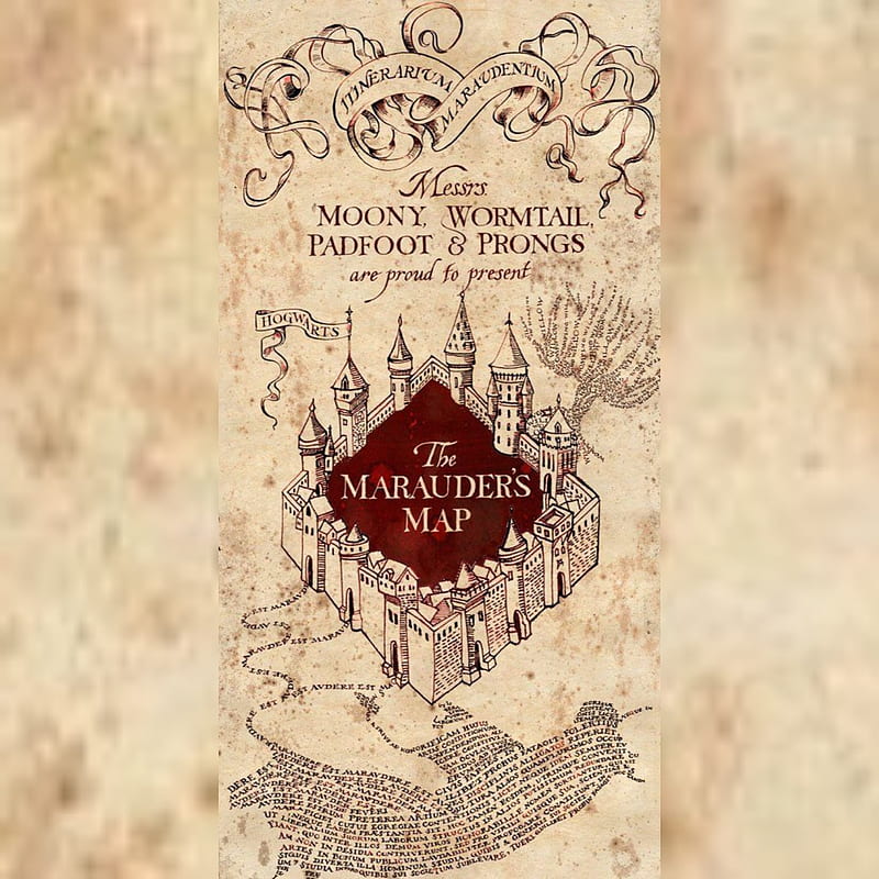 Marauders Map, harrypotter, harry, potter, HD phone wallpaper