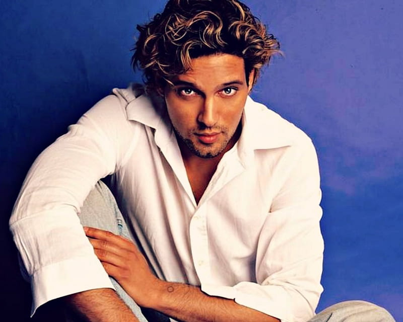 Gabriel Garko, model, italian, man, white, actor, blue, HD wallpaper