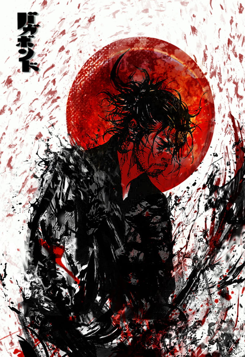 Musashi, manga, rohan, vagabond, HD phone wallpaper