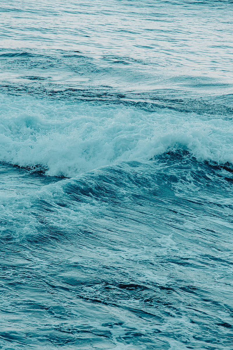 ocean waves crashing on shore during daytime, HD phone wallpaper