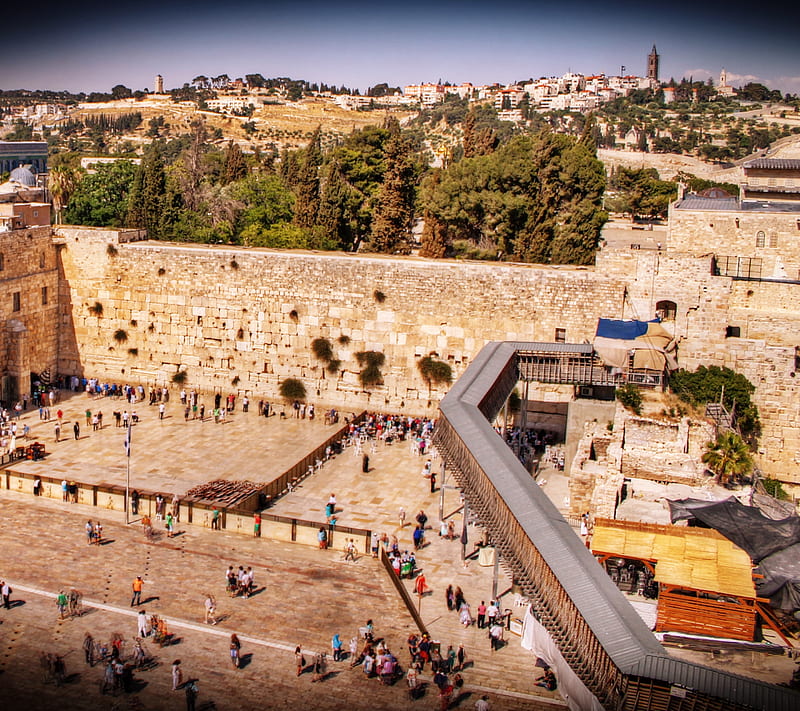 Jerusalem, holy, israel, jew, jewish, wall, HD wallpaper