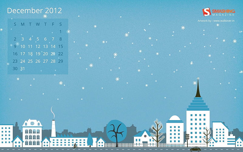 White Playground-December 2012 calendar, HD wallpaper