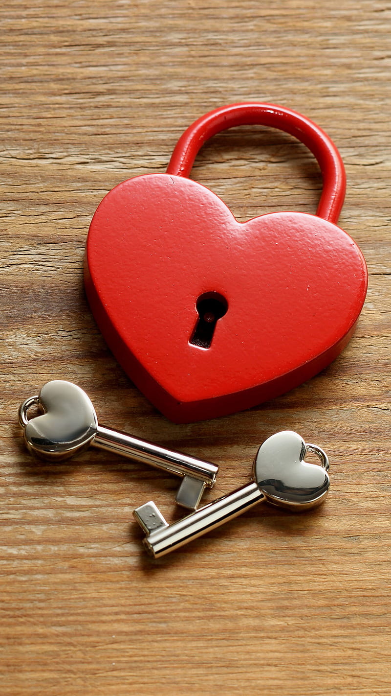 Love , love, os, miss, siempre, lock and key, red, heart, HD phone wallpaper