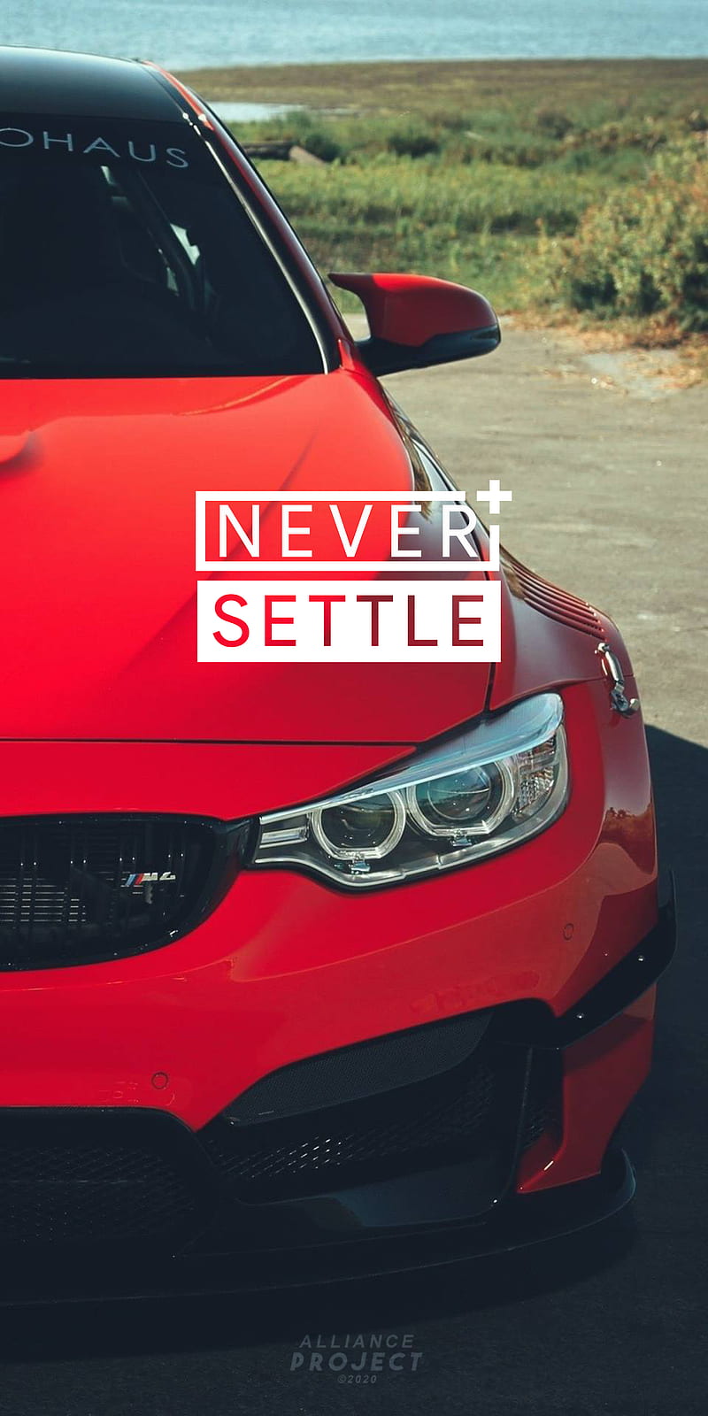 NEVER SETTLE 2, carros, civic, iphonex, never settle, oneplus, red, theme, HD phone wallpaper