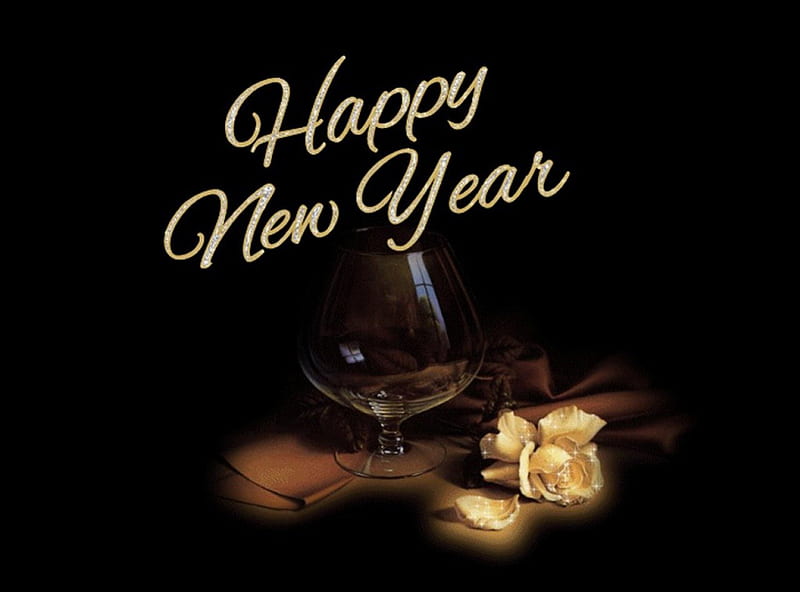 ✰New Year Sweet✰, glow, rose, Seasons, bonito, Happy, Winter, sweet, 2013, Greetings, Celebrations, lovely, romantic, Holidays, New Year, wine, New Year Sweet, glass, Vacations, HD wallpaper