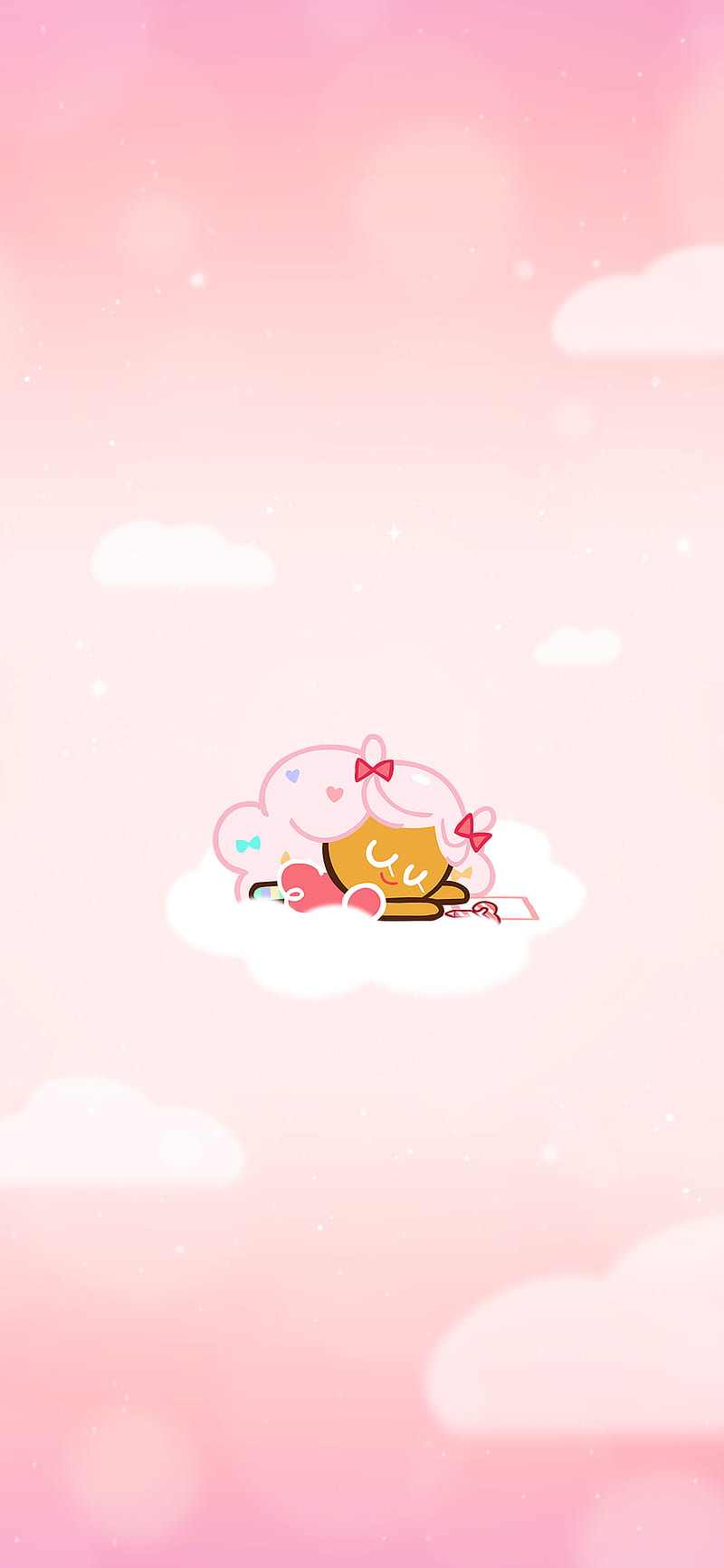 Cotton Candy Cookie, cookie run, cute, pastel, HD phone wallpaper